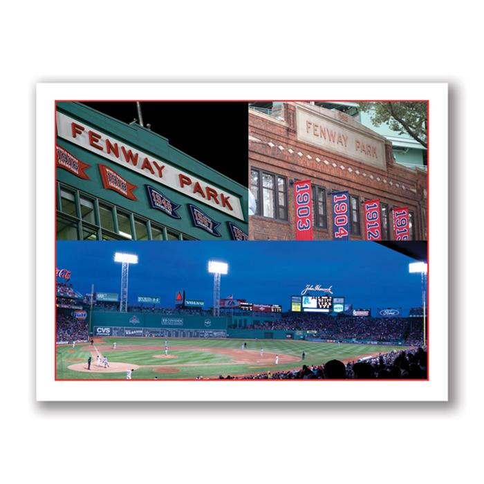 Fenway park collage card by Kurt Neumann