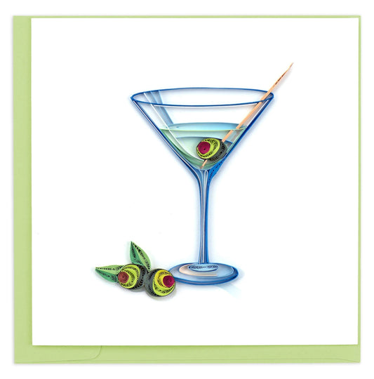 Quilling Card  "Gin Martini"  style BL1146