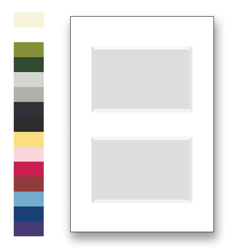 Archival Matting 12x18 with Two Openings - in colors