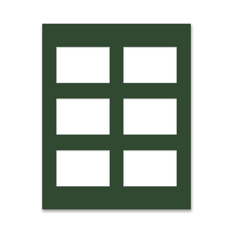 Archival Matting 16x20 with Six Openings - in colors
