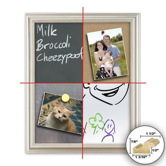 Frame It silver 20x30 Framed Memo Board - style 311