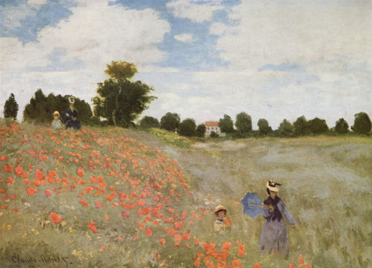 Red Poppy Field by Claude Monet