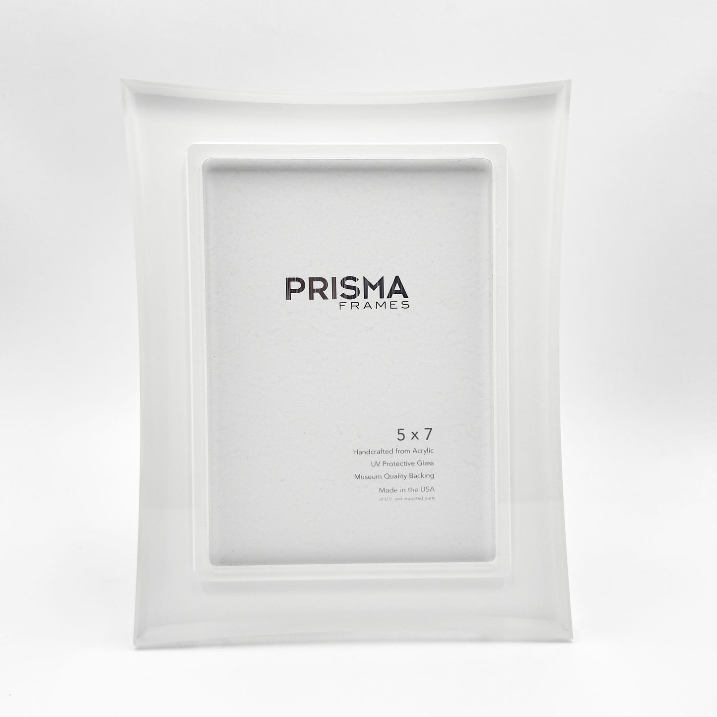 Prisma 5x7 Risa Snow White acrylic ready made picture frame - FBCR0SW5