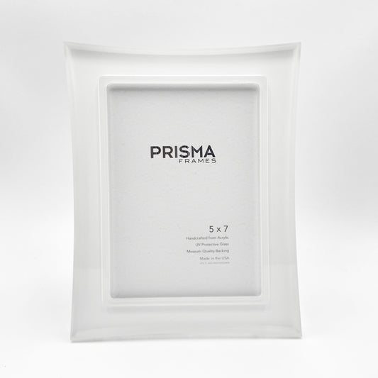 Prisma 5x7 Risa Snow White acrylic ready made picture frame - FBCR0SW5