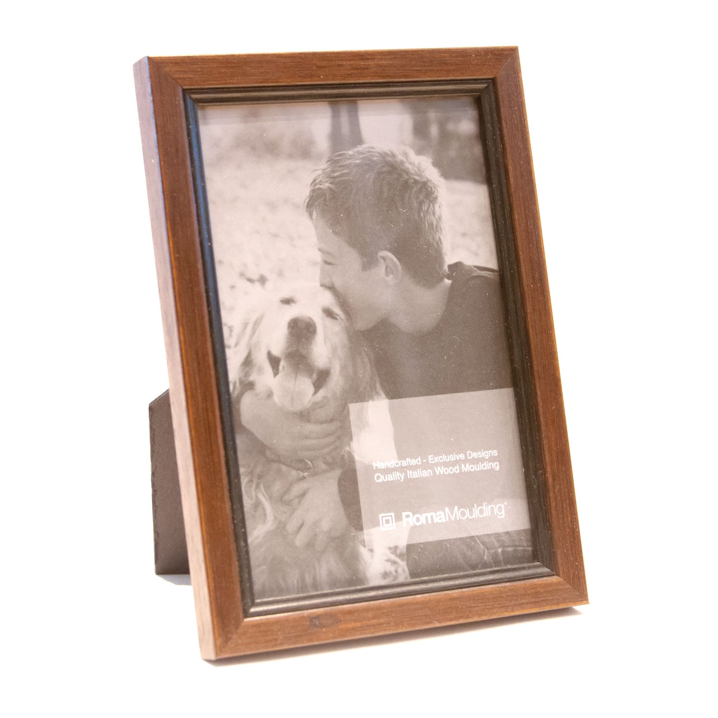 Roma 4x6 Florentine Walnut Ready made picture frame - style 550087-46