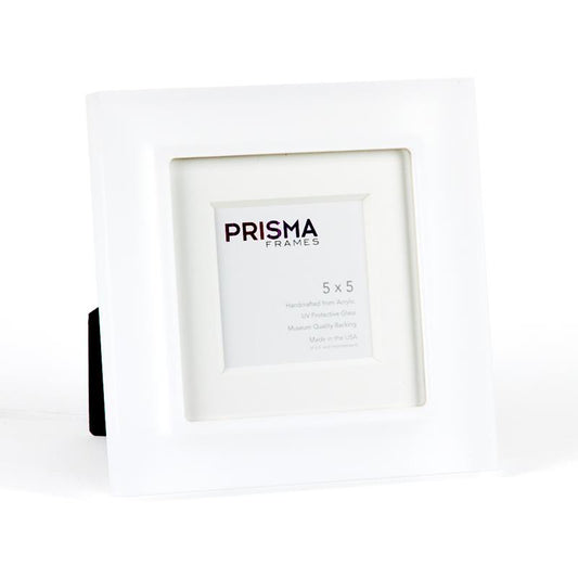 Prisma 5x5 Perla Sanded Snow White Picture Frame - Style  SKS00SW5