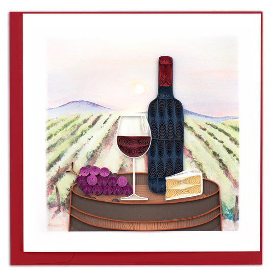 Quilling Card  "Vineyard"  style BL1337