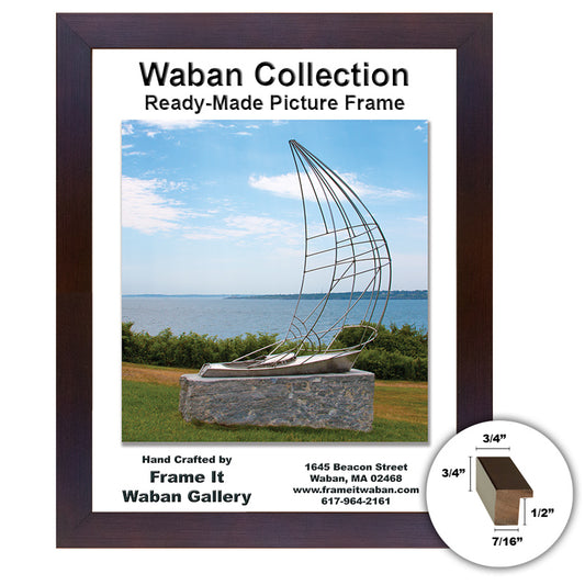 Waban Collection mahogany 16x20 picture frame - style 334
