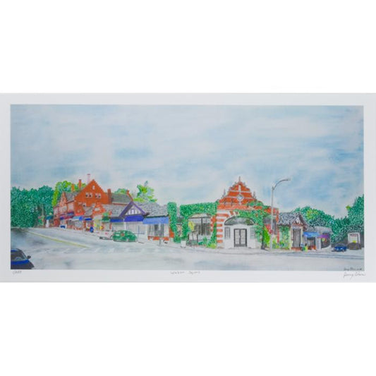 "Waban Square" Limited Edition by Jerry Cohen - Large