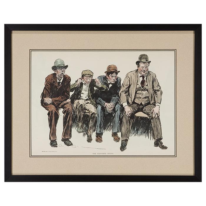 "Four Men Sitting" by Charles Dane Gibson