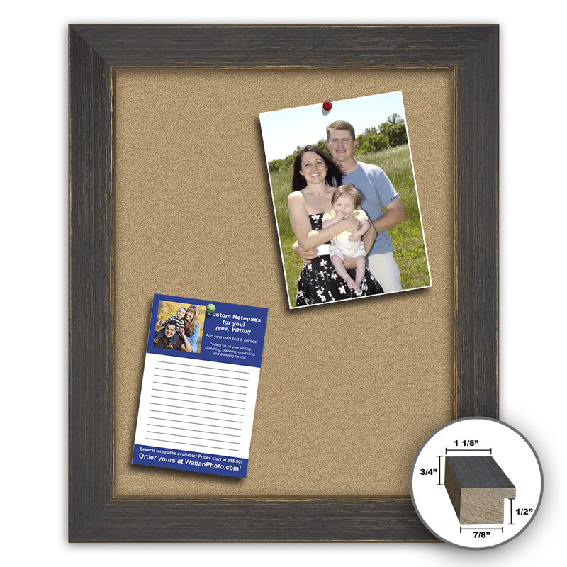 Frame It black and gold 18x24 Framed Memo Board - style 40B