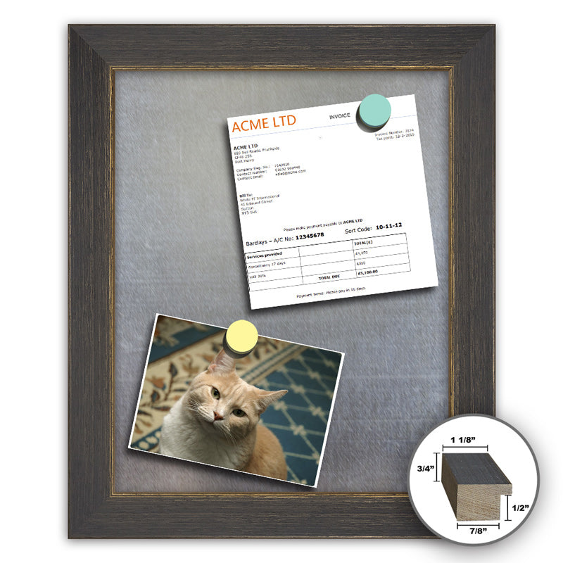 Frame It black and gold 18x24 Framed Memo Board - style 40B
