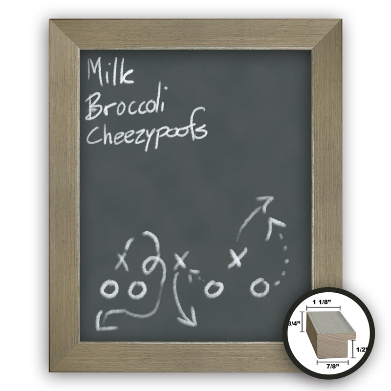Frame It champagne silver 16x20 Framed Memo Board - style 43B