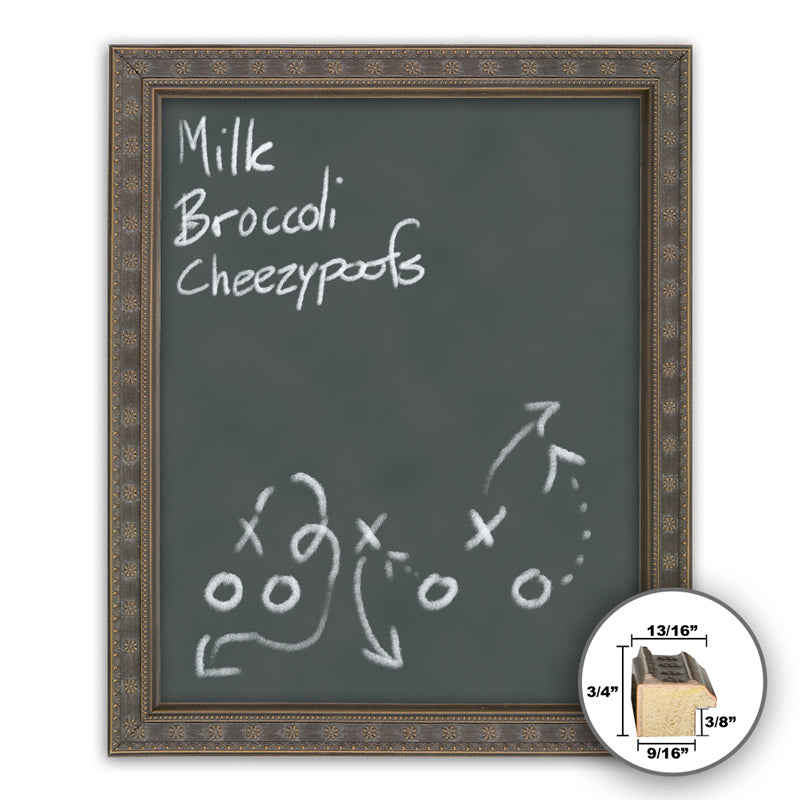 Frame It deco walnut 16x20 Framed Memo Board - style 94B