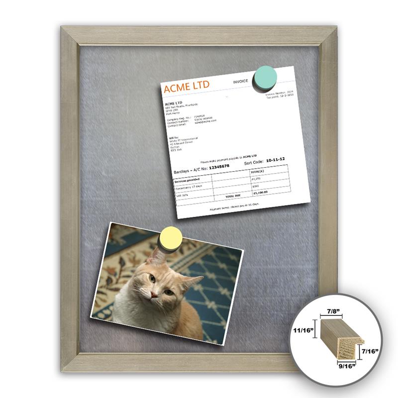 Frame It silver 11x14 Framed Memo Board - style 176