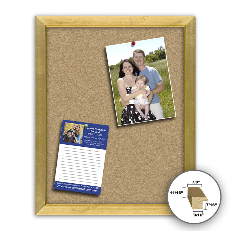 Frame It gold 24x24 Framed Memo Board - style 190