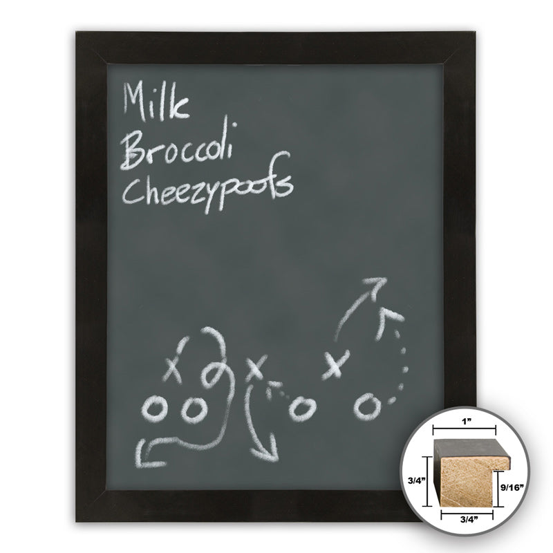 Frame It black 24x24 Framed Memo Board - style 194B