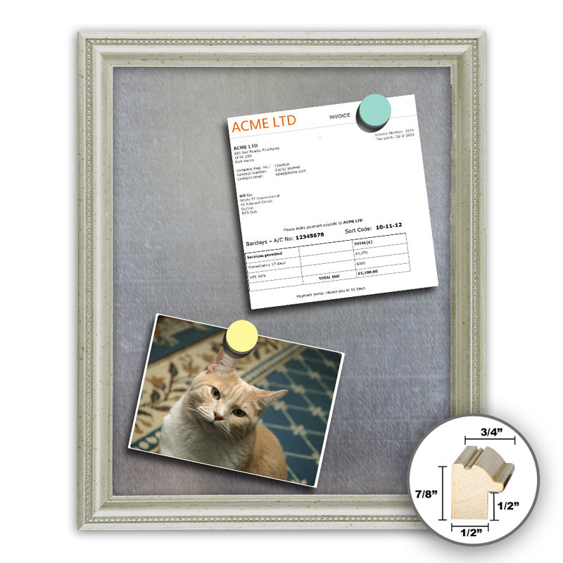 Frame It silver 16x20 Framed Memo Board - style 233