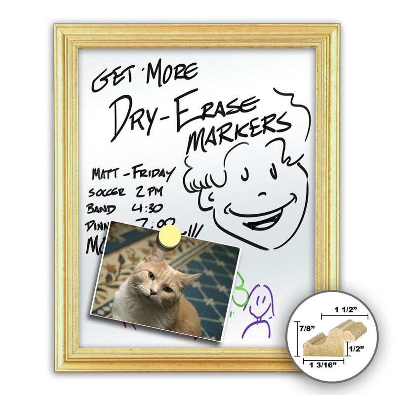Frame It gold 24x30 Framed Memo Board - style 274