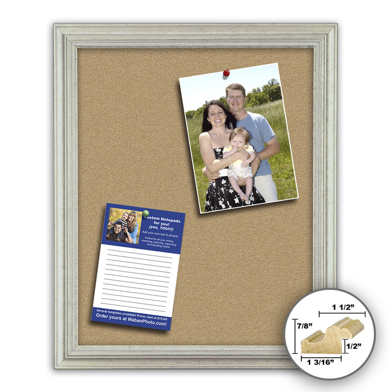 Frame It silver 18x24 Framed Memo Board - style 311