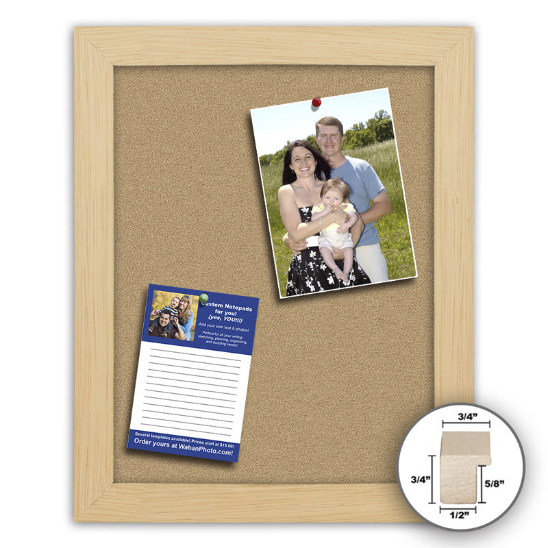 Frame It natural wood 18x24 Framed Memo Board - style 405