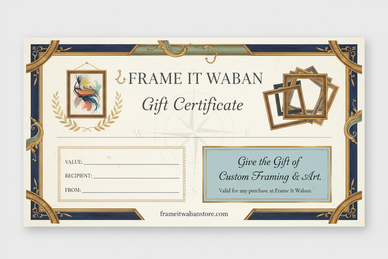 Frame It Waban Gallery - Website Gift Card