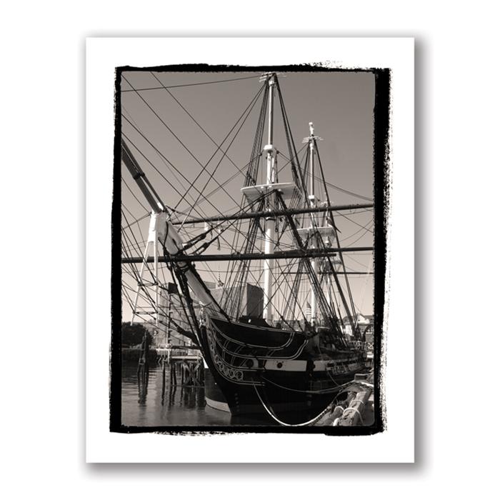 U.S.S. Constitution greeting card - by Kurt Neumann