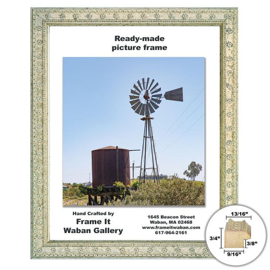 Waban Collection silver deco 11x14 picture frame - style 92B