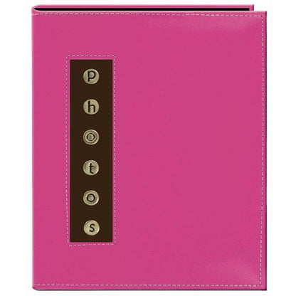 Pioneer Metal Buttons 4x6 Leatherette 36 Photo Brag Book - CMB-46
