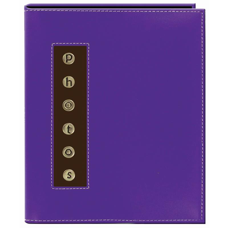 Pioneer Metal Buttons 4x6 Leatherette 36 Photo Brag Book - CMB-46