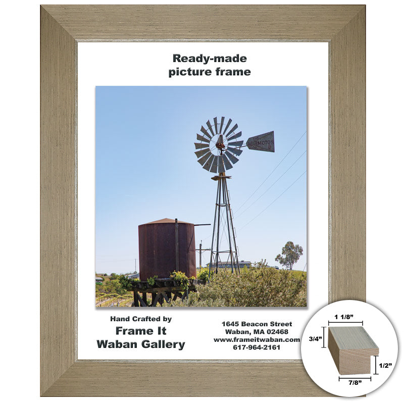 Waban Collection champagne silver 14x18 picture frame - style 43B