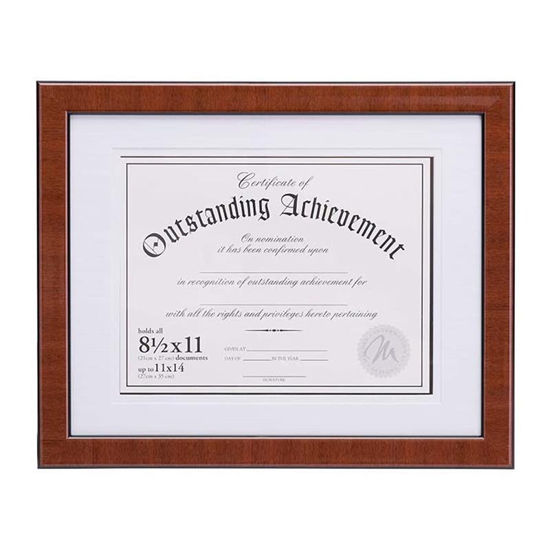 Malden 11x14 Burlwood ready made document picture frame - style 602-81
