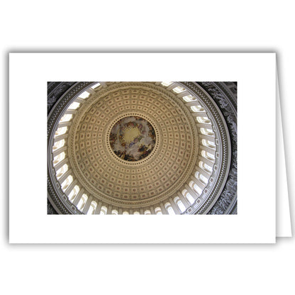 Helen Eddy photo card - Capitol Dome Interior - Washington DC - Item 103d-22