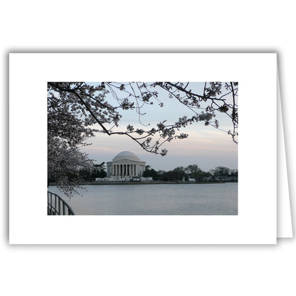 Helen Eddy photo card - Cherry Blossoms /Jefferson - Washington DC - Item 112d-66
