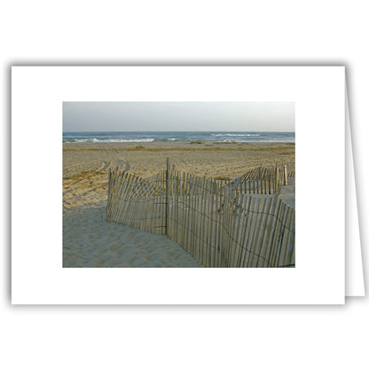 Helen Eddy photo card - Beach Sands with Fence - Cape May - Item 144d-59