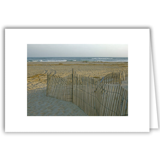 Helen Eddy photo card - Beach Sands with Fence - Cape May - Item 144d-59