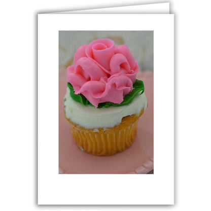Helen Eddy photo card - Cupcake Pink Rose - Item 168D-44