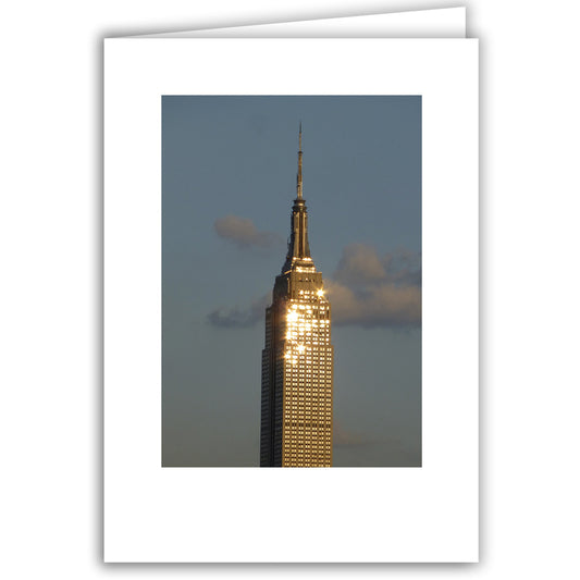 Helen Eddy photo card - Empire State Building, Blue Sky - Item 198d-89