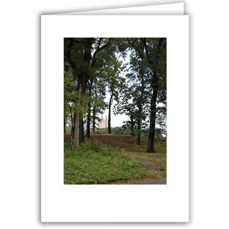 Helen Eddy photo card - Far Off Castle, Central Park, NY - Item 201d-02