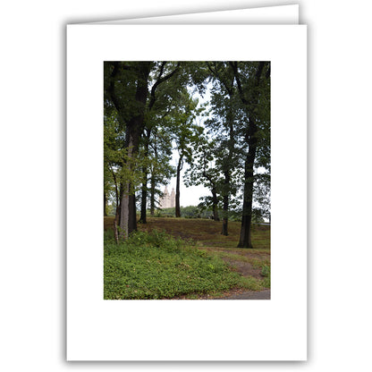 Helen Eddy photo card - Far Off Castle, Central Park, NY - Item 201d-02