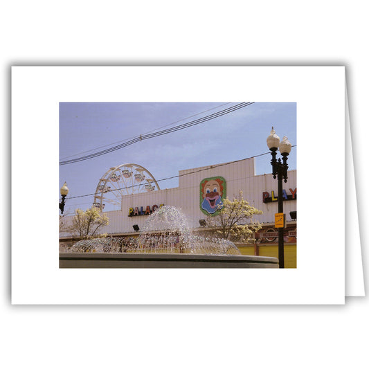 Helen Eddy photo card - Water Fountain Clown, Old Orchard Beach, ME - Item 209d-93