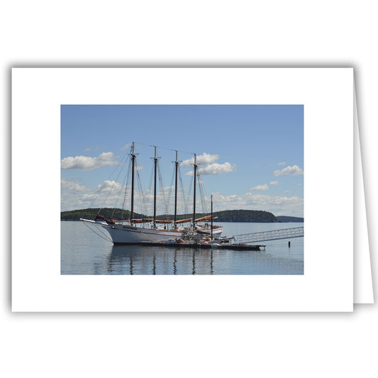 Helen Eddy photo card - Schooner Margaret Todd, Bar Harbor, ME  - Item 294d-37