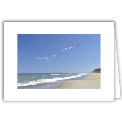 Helen Eddy photo card - Beach with Kite (H) - Cape Cod - Item 296D-38