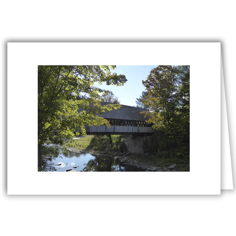 Helen Eddy photo card - Middle Bridge, Woodstock, VT - Item 299d-01