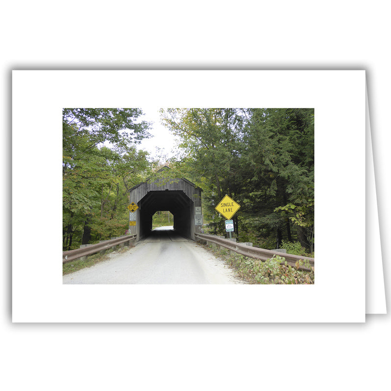 Helen Eddy photo card - Kingsley Bridge, Clarendon,VT - Item 299d-142