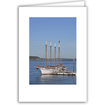 Helen Eddy photo card - Schooner Margaret Todd, Bar Harbor, ME  - Item 311d-39