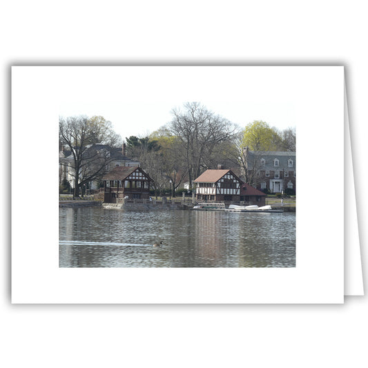 Helen Eddy photo card - Jamaica Pond Boathouse, Jamaica Plain, MA - Item 352d-18