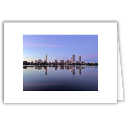 Helen Eddy photo card - Boston at Dawn - Back Bay Skyline - Item 366D-34