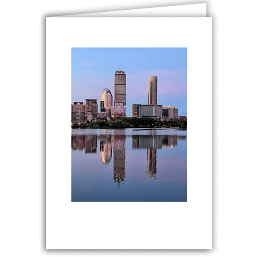 Helen Eddy photo card - Boston at Dawn (V) - Back Bay Skyline - Item 366D-38