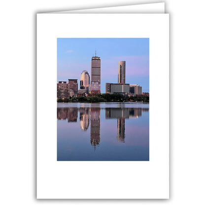 Helen Eddy photo card - Boston at Dawn (V) - Back Bay Skyline - Item 366D-38